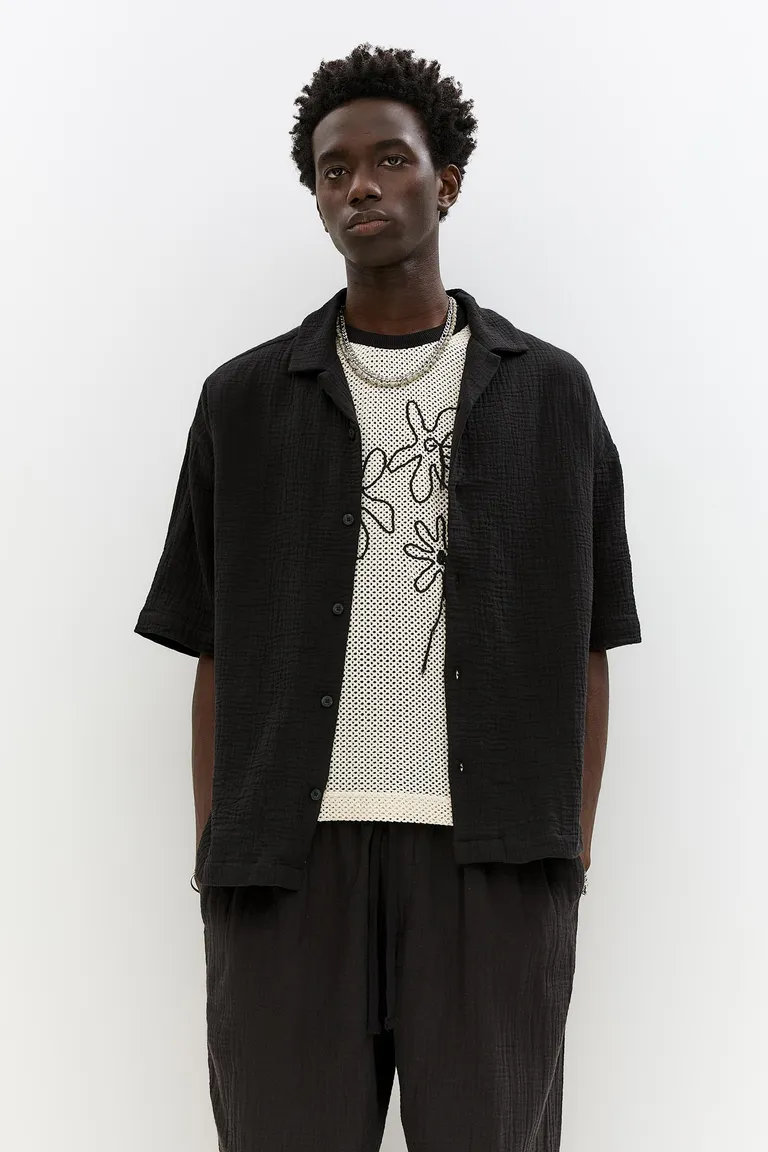 Camisa rústica manga corta de Pull&Bear en Camisas para argentina