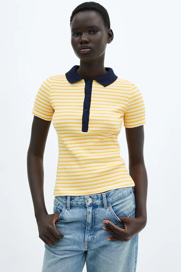 Polo rayas manga corta de Mango en Remeras para argentina