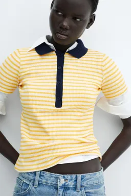 Polo rayas manga corta de Mango en Remeras para argentina