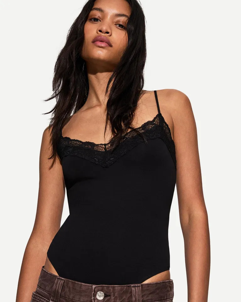 Body breteles encaje de Bershka en Bodies para argentina
