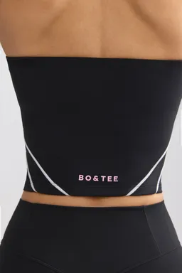 Top bandeau deportivo recorte negro de Oh Polly en Tops para argentina