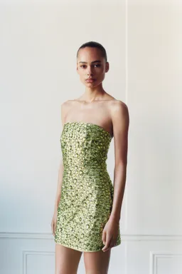 Vestido palabra honor cristales de Mango en Vestidos para argentina