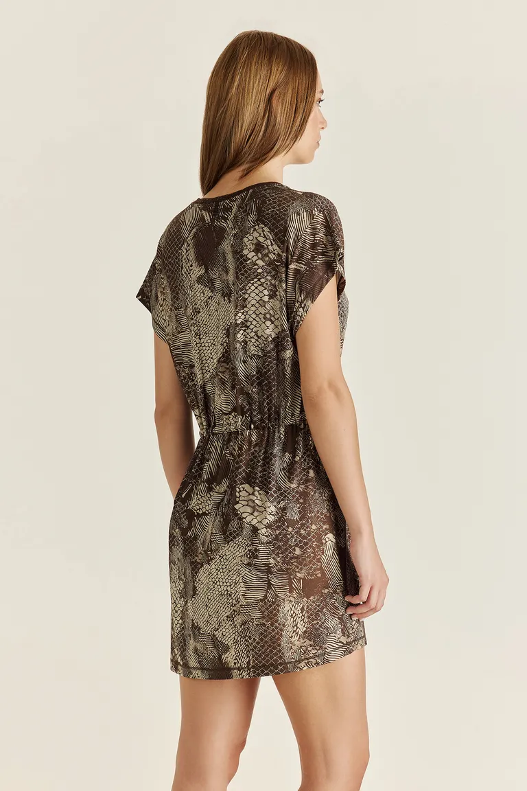 Vestido corto de punto premium con diseño exclusivo y ajuste adaptable de Tucci en Vestidos para argentina