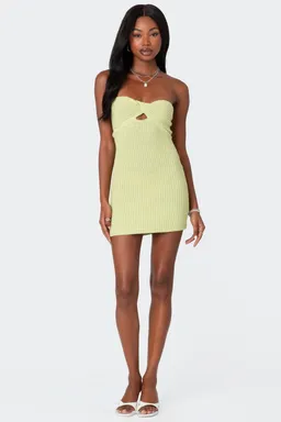 Mini vestido punto retorcido sammie de Edikted en Vestidos para argentina