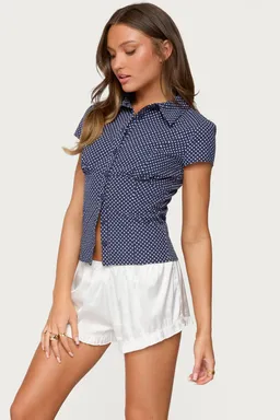Camisa lunares entallada de Edikted en Camisas para argentina