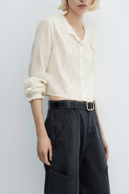 Camisa cuello calado de Mango en Camisas para argentina