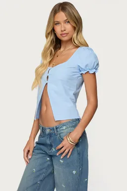 Top dorothea delantero dividido de Edikted en Tops para argentina