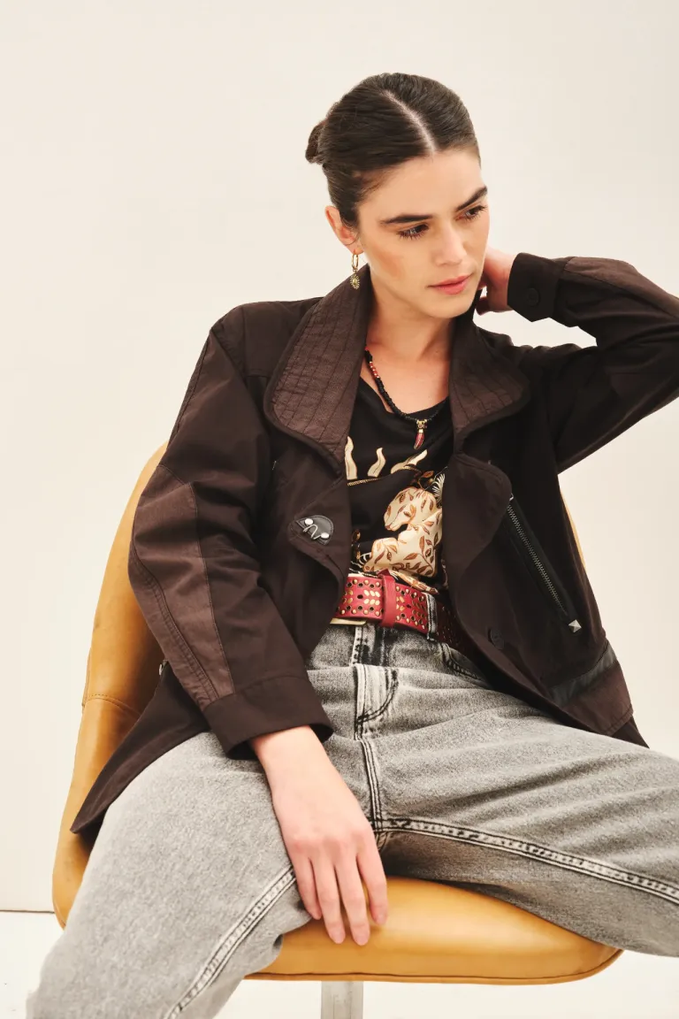 Chaqueta de diseño holgado con detalles prácticos y elegantes de Rapsodia en Chaquetas para argentina