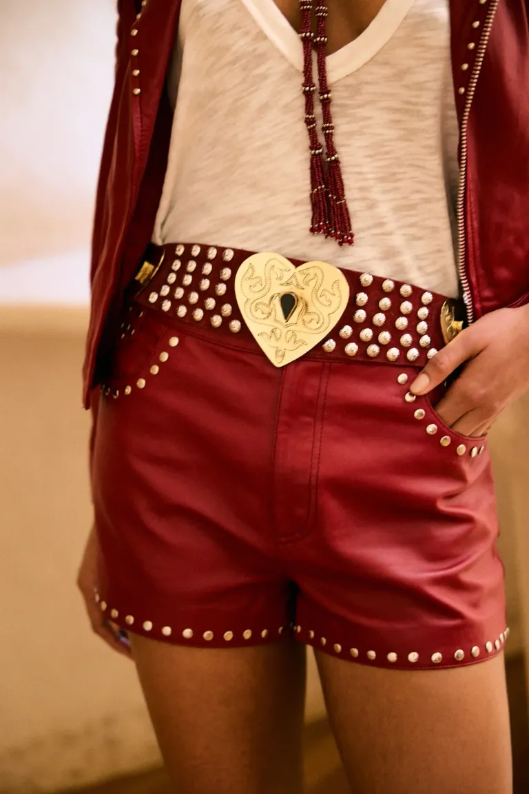 Cinturón de Cintura Único con Detalles Metálicos y Piedras en Forma de Corazón de Rapsodia en Cinturones para argentina