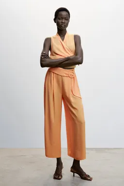 Pantalón fluido wideleg de Mango en Pantalones para argentina