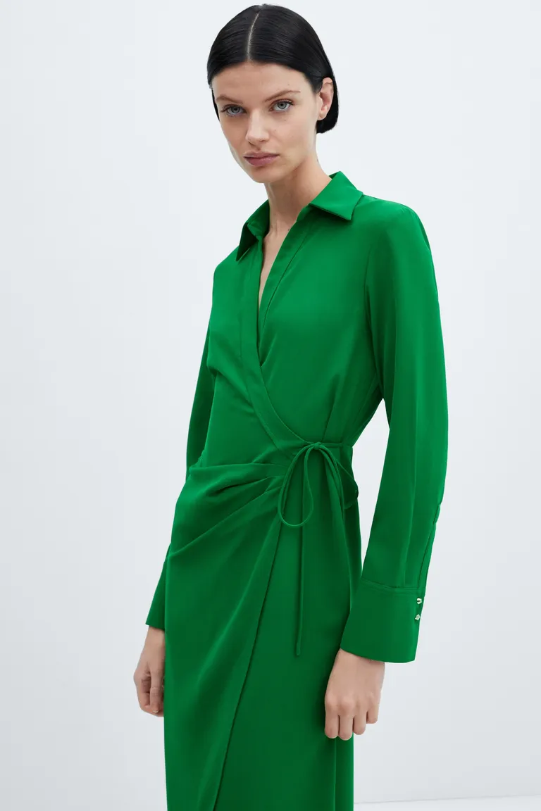 Vestido camisero cruzado de Mango en Vestidos para argentina