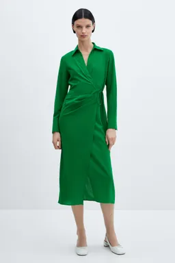 Vestido camisero cruzado de Mango en Vestidos para argentina