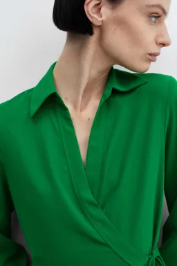 Vestido camisero cruzado de Mango en Vestidos para argentina
