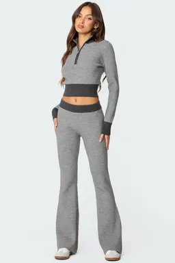 Pantalón acampanado tejido lei de Edikted en Pantalones para argentina