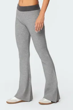 Pantalón acampanado tejido lei de Edikted en Pantalones para argentina