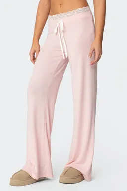Pantalones encaje peekaboo de Edikted en Pantalones para argentina