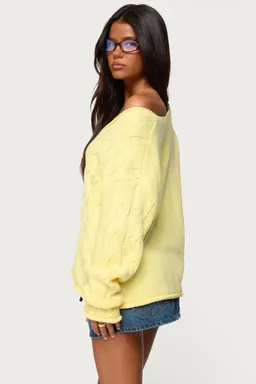 Sweater trenzado oversized inga de Edikted en Buzos y Sweaters para argentina