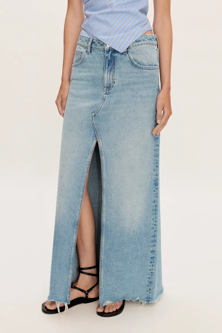 Falda denim deshilachada de Mango en Faldas para argentina