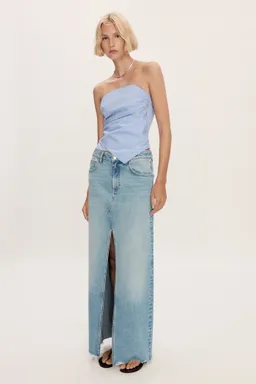 Falda denim deshilachada de Mango en Faldas para argentina