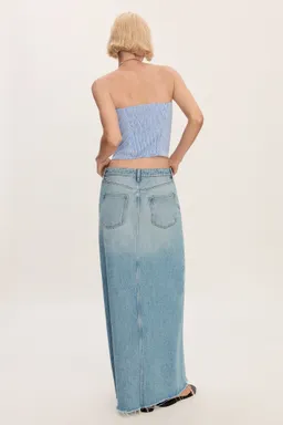 Falda denim deshilachada de Mango en Faldas para argentina