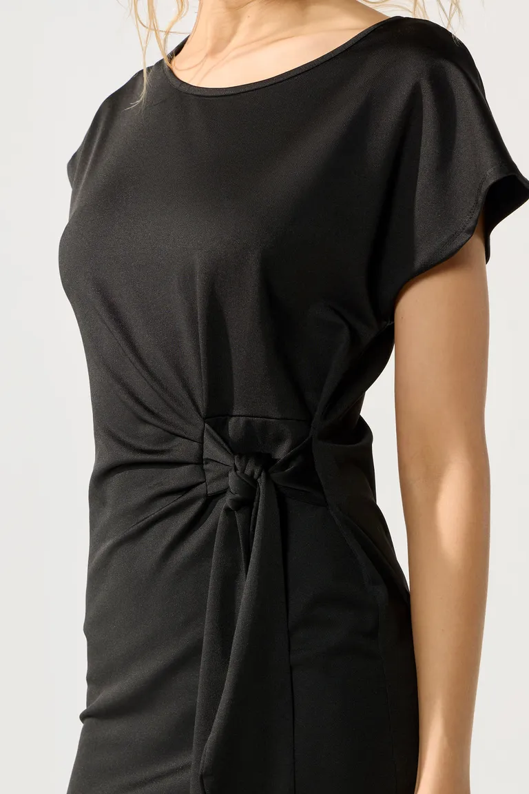 Vestido Corto Elegante en Microfibra con Lazo Delantero para Mujer de Cuesta Blanca en Vestidos para argentina