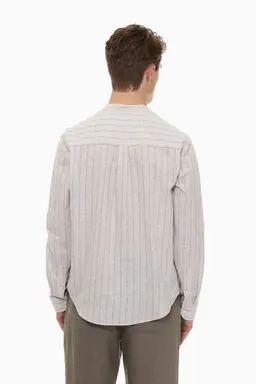 Camisa cuello mao lino algodón de Lefties en Camisas para argentina
