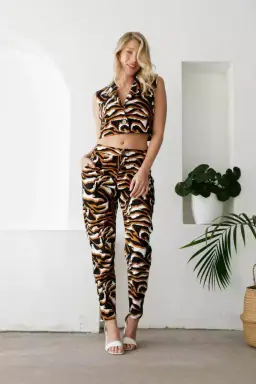 Pantalon slouchy estampado de Monaliza Plus en Pantalones para argentina