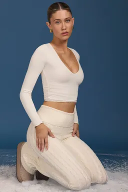 Crop top fruncido manga larga de Oh Polly en Tops para argentina