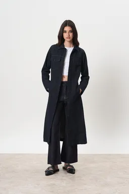 Tapado denim azul de Magda en Tapados para argentina