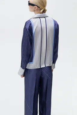 Camisa satinada rayas combinadas de Mango en Camisas para argentina