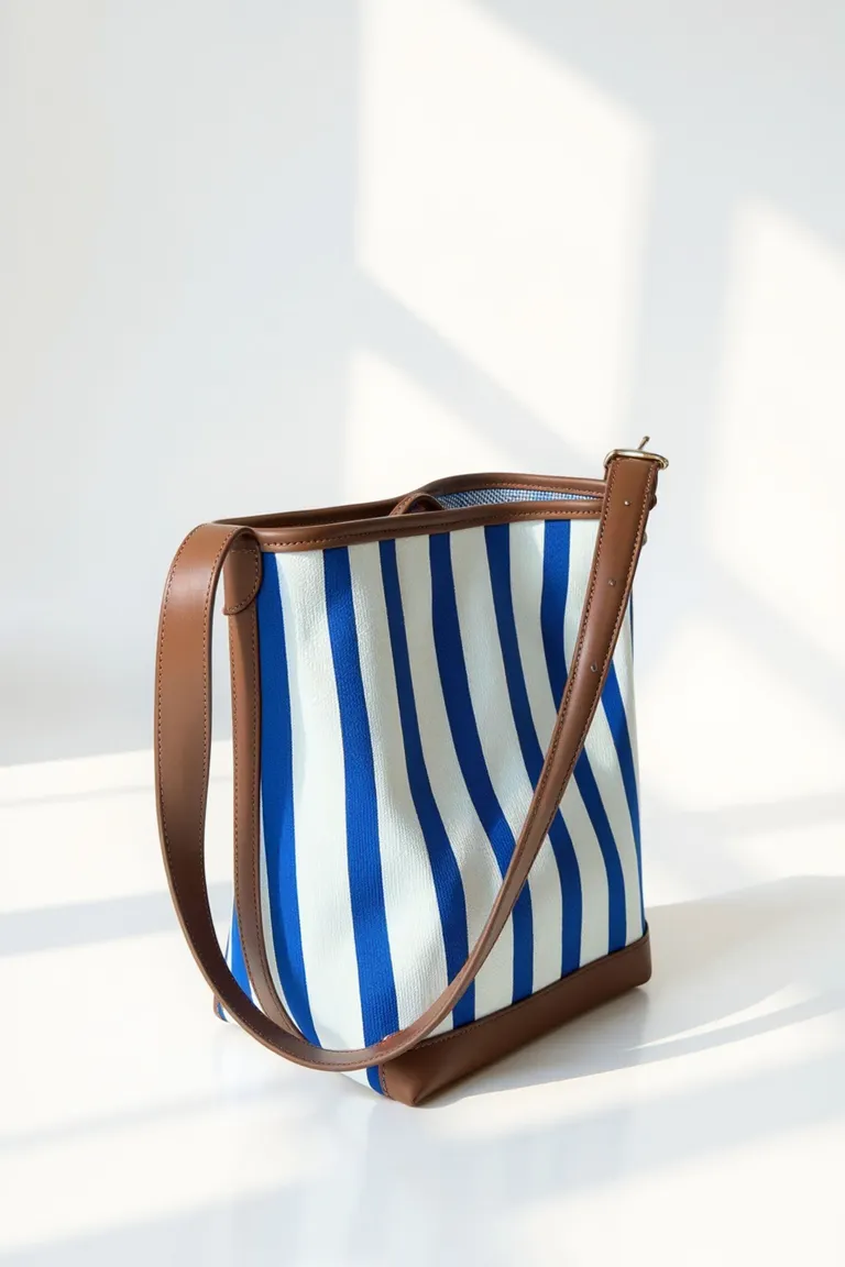 Cartera bicolor de tejido técnico y cuero, un accesorio elegante y funcional de Maria Cher en Bolsos y Carteras para argentina