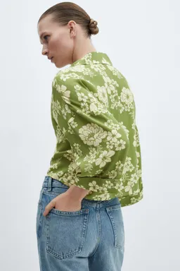 Camisa floral con nudo de Mango en Camisas para argentina