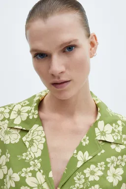 Camisa floral con nudo de Mango en Camisas para argentina