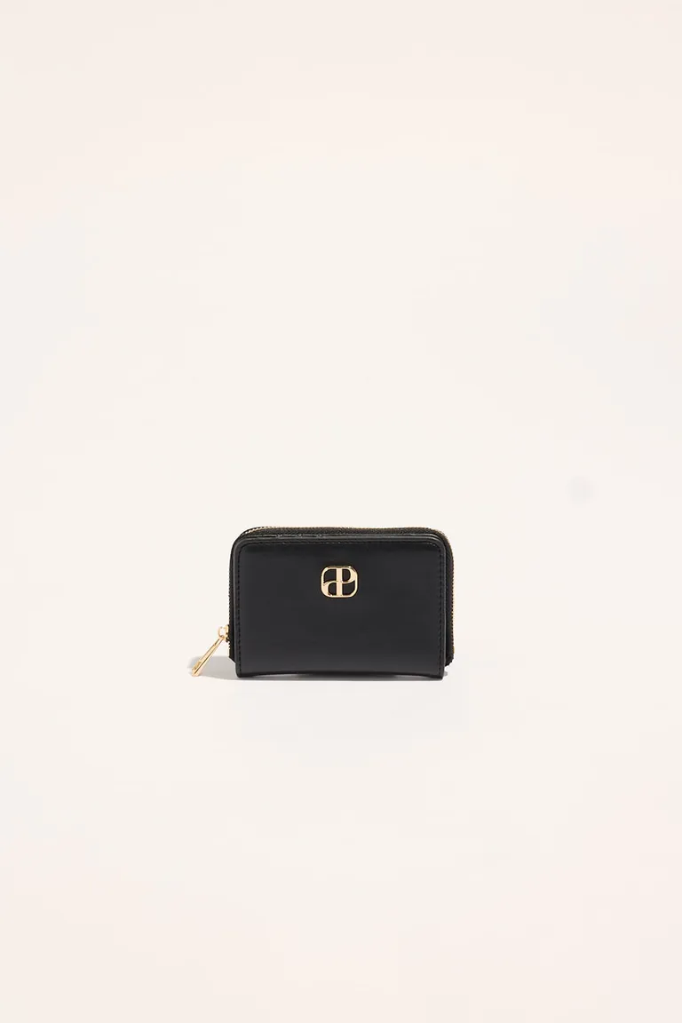 Monedero de eco cuero negro, elegante y práctico para mujeres de Portsaid en Billeteras y Monederos para argentina