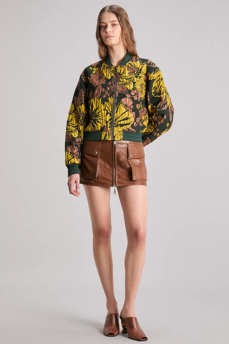 Chaqueta bomber con estampado floral y destellos brillantes de corte oversize de Kosiuko en Chaquetas para argentina