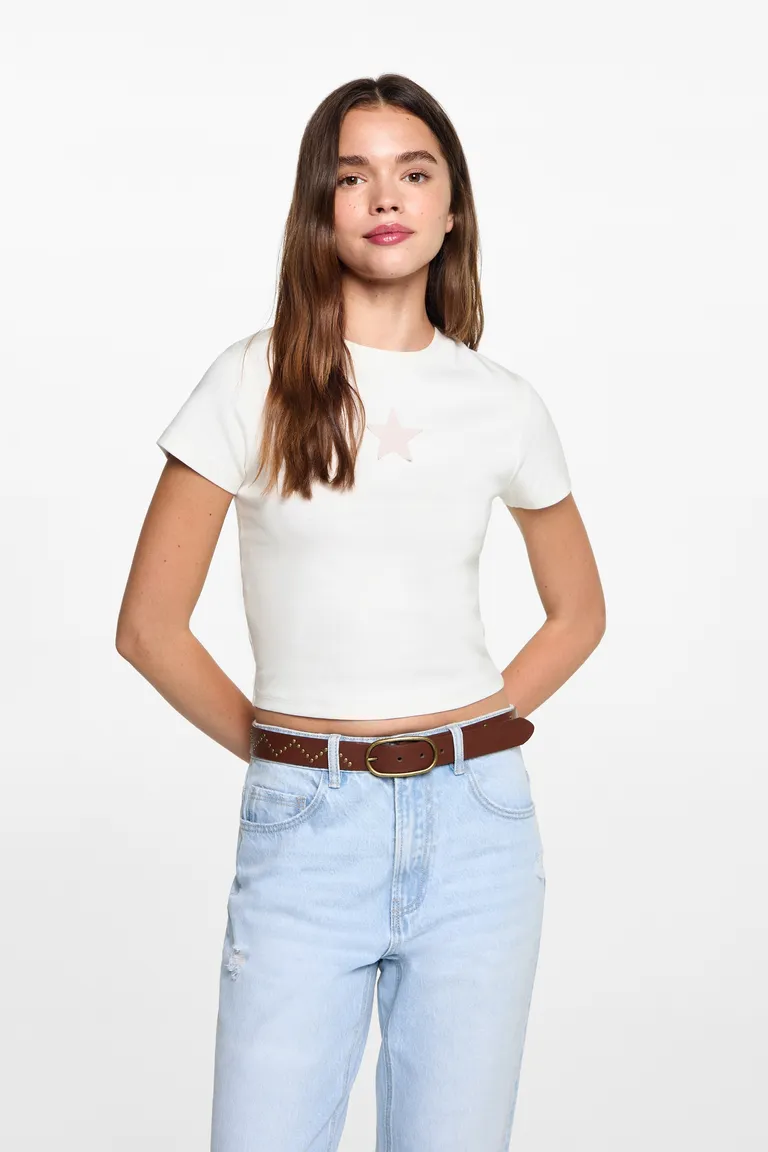 Remera estampada estrella de Mango Teen en Remeras para argentina