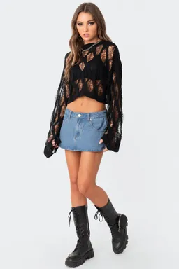 Sweater desgastado clover de Edikted en Buzos y Sweaters para argentina