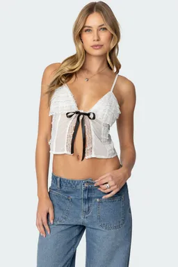 Top babydoll volantes de Edikted en Tops para argentina