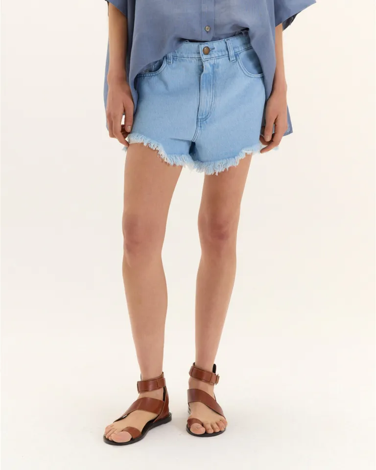 Shorts de mezclilla de corte moderno y silueta favorecedora de Blue Sheep en Shorts para argentina