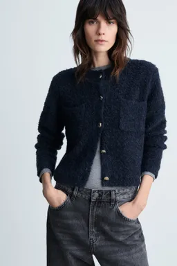 Chaqueta bouclé botones joya de Mango en Chaquetas para argentina