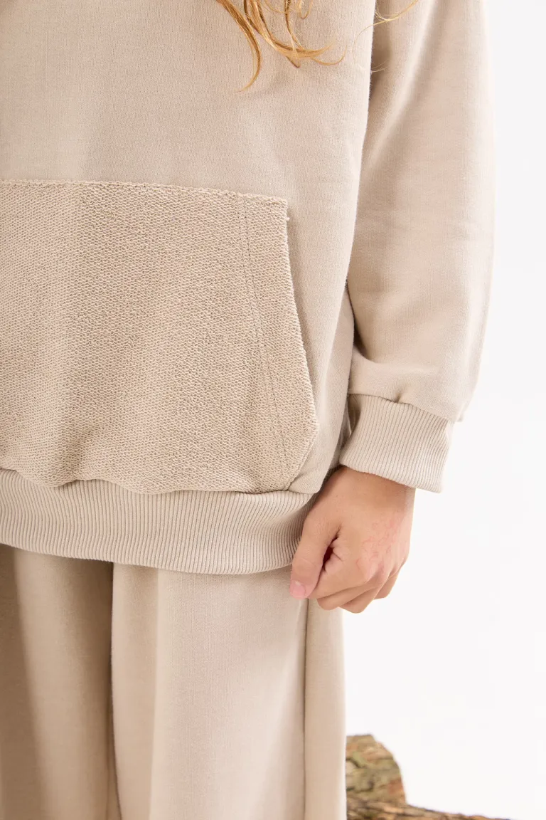 Buzo rústico con capucha y bolsillo canguro para mujer de Belle en Buzos y Sweaters para argentina