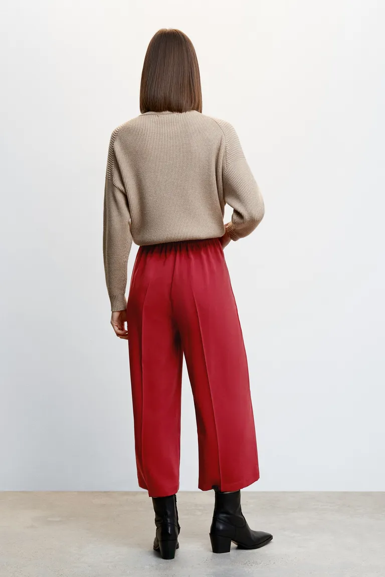 Pantalón palazzo tiro alto de Mango en Pantalones para argentina
