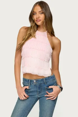 Top halter chiffon amit de Edikted en Tops para argentina