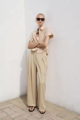 Camisa rayas manga corta de Mango en Camisas para argentina