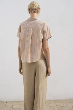 Camisa rayas manga corta de Mango en Camisas para argentina