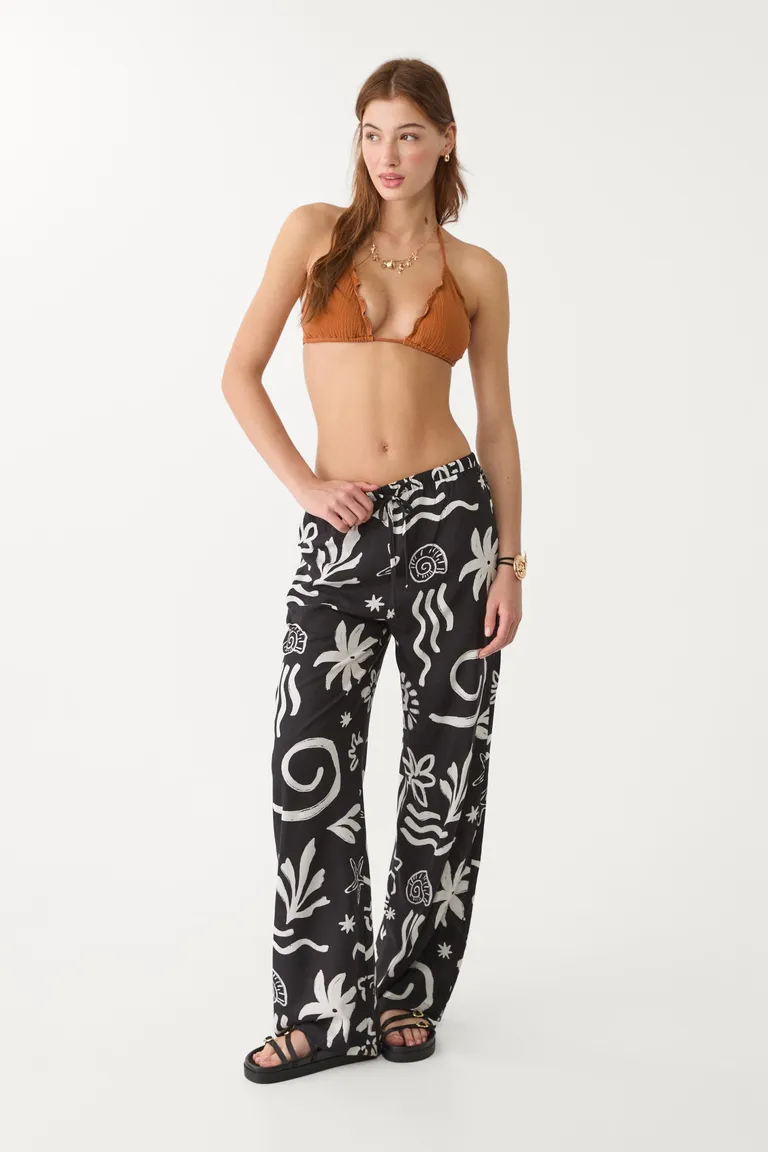 Pantalón fluido estampado de Stradivarius en Pantalones para argentina