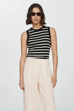 Pantalón lyocell con pinzas de Mango en Pantalones para argentina