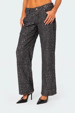 Jeans lentejuelas holgados nyah de Edikted en Pantalones para argentina