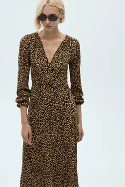 Vestido largo leopardo de Mango en Vestidos para argentina