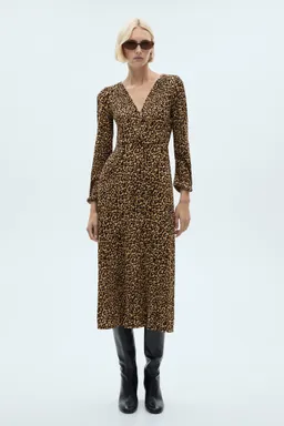 Vestido largo leopardo de Mango en Vestidos para argentina